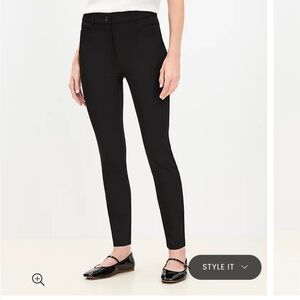 Loft Sutton Skinny Pants 8P Black